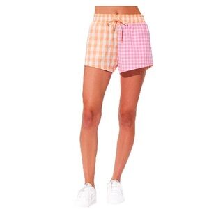 Eleven by Venus Williams | Tennis Pickleball Cindy Short Coral Fuchsia Check | S